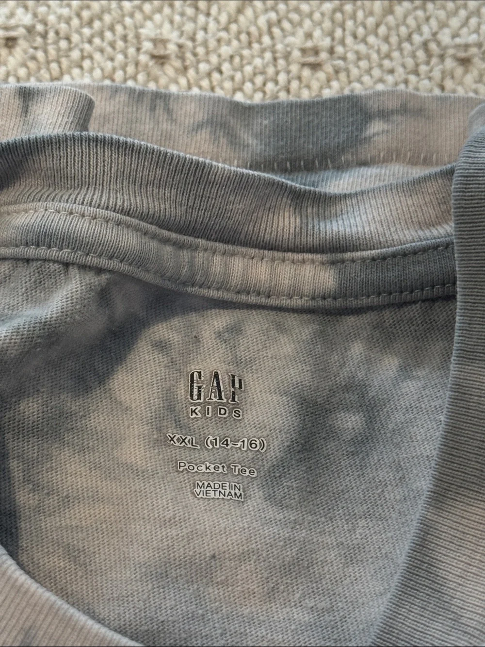 GAP Kids 3-Pack Tee Set in Black, Light Blue Tie-Dye & Slate Blue